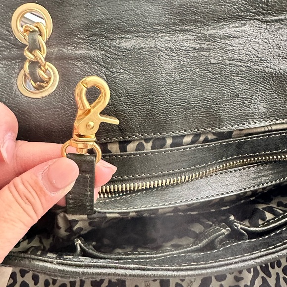 Rebecca Minkoff Green quilted handbag with gold chains - Picture 9 of 13